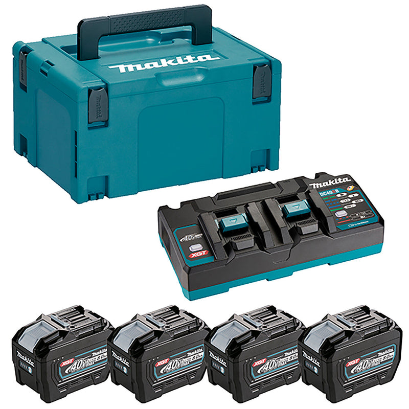 Pacchetto energetico agli ioni di litio 40VMax XGT ® (4 batterie + 1 caricatore doppio) in MAKPAC1910A8-3